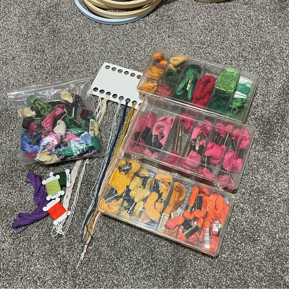 Lot of Embroidery & Tatting Supplies